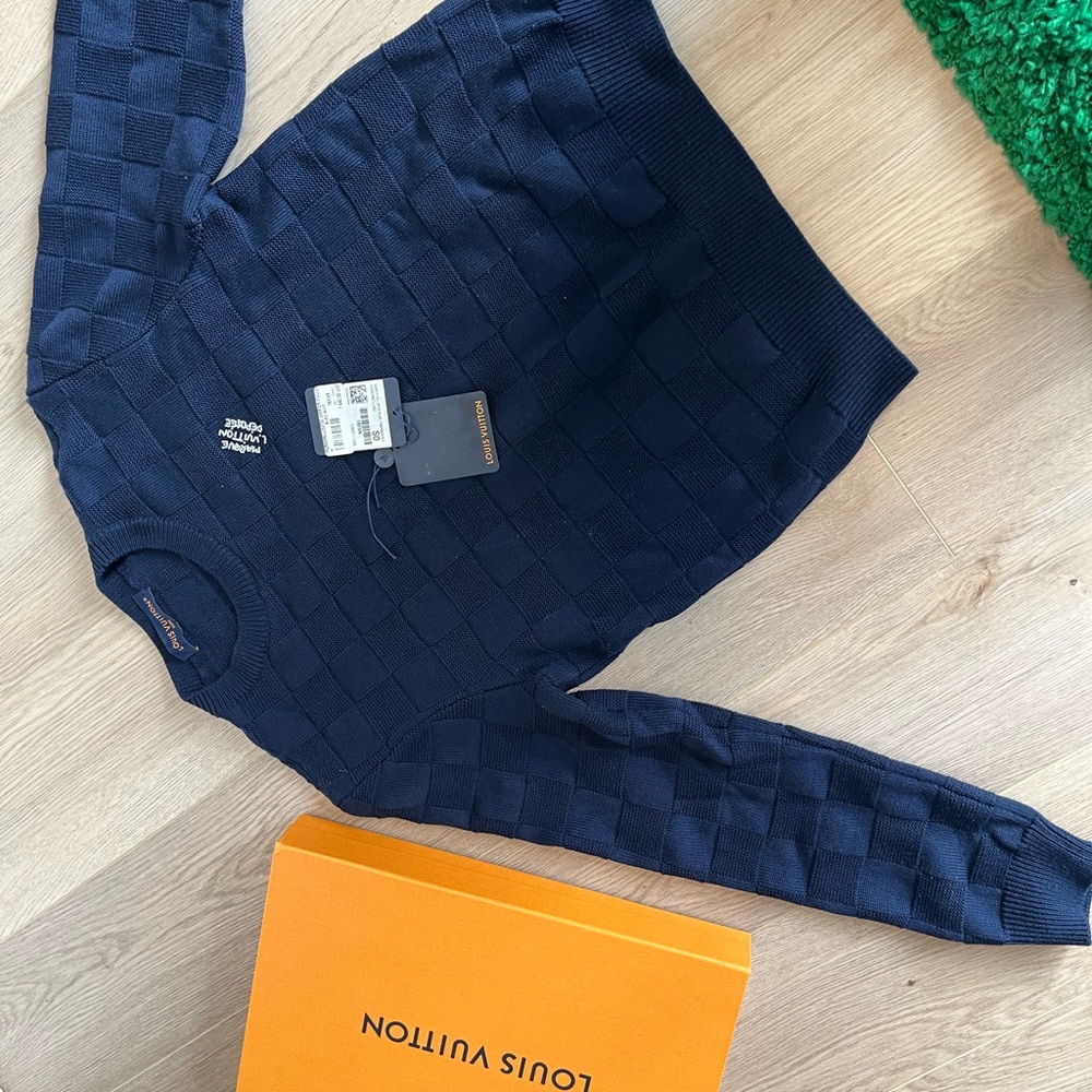 Louis Vuitton Black Textured Sweater